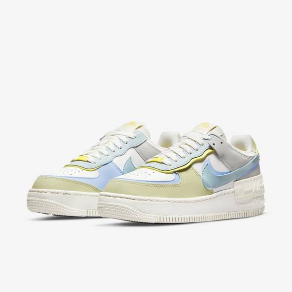 Women's Nike AF-1 Shadow Sneakers Light Blue / Olive | NK328HWA