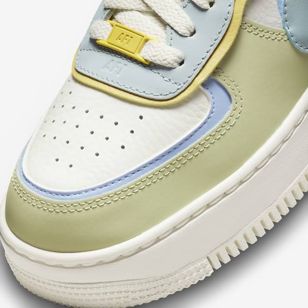 Women's Nike AF-1 Shadow Sneakers Light Blue / Olive | NK328HWA