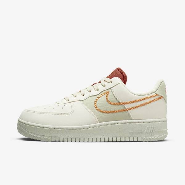 Women\'s Nike Air Force 1 07 Low Sneakers Olive / Yellow | NK816NZO