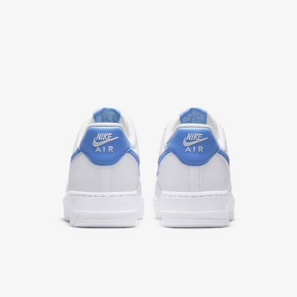 Women's Nike Air Force 1 07 Next Nature Sneakers White / Metal Silver / Blue | NK034GYW