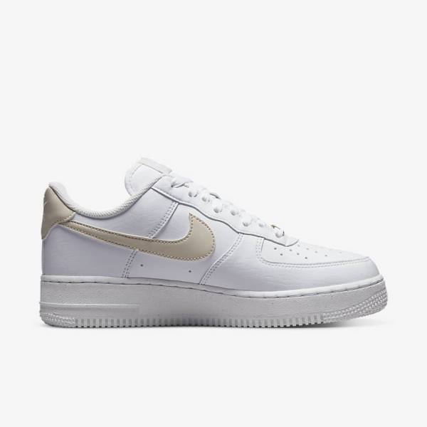 Women's Nike Air Force 1 07 Next Nature Sneakers White / Metal Gold / Light Brown | NK194NYR