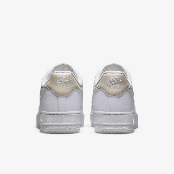 Women's Nike Air Force 1 07 Next Nature Sneakers White / Metal Gold / Light Brown | NK194NYR