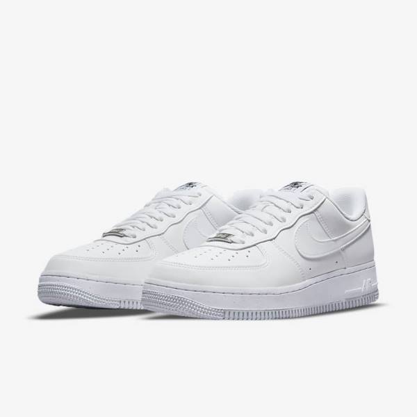 Women's Nike Air Force 1 07 Next Nature Sneakers White / Black / Metal Silver | NK461ACX