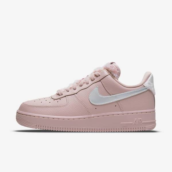 Women\'s Nike Air Force 1 07 Sneakers Pink / Metal Silver | NK985CFU