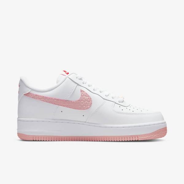 Women's Nike Air Force 1 07 Sneakers White / Red | NK157IMQ