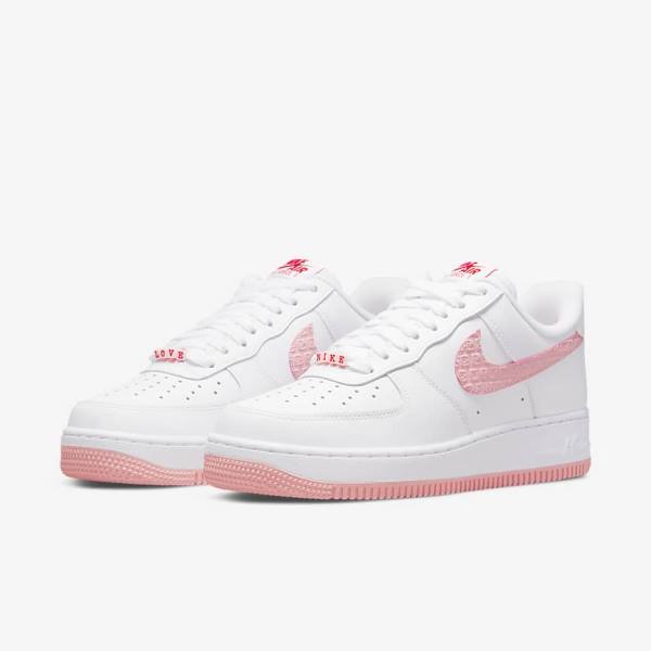 Women's Nike Air Force 1 07 Sneakers White / Red | NK157IMQ