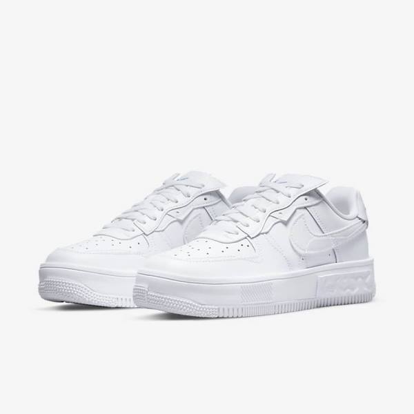 Women's Nike Air Force 1 Fontanka Sneakers White | NK930BEJ