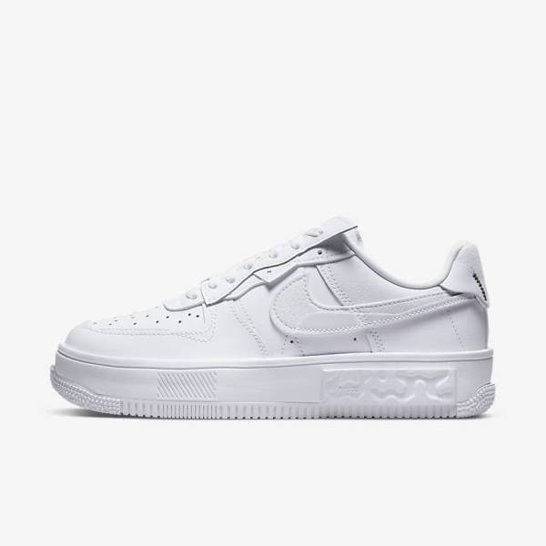 Women\'s Nike Air Force 1 Fontanka Sneakers White | NK930BEJ