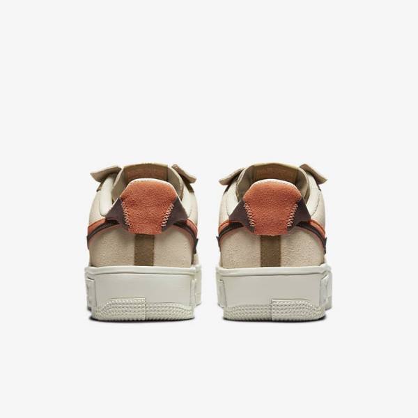 Women's Nike Air Force 1 Fontanka Sneakers Burgundy / Khaki | NK946JIE