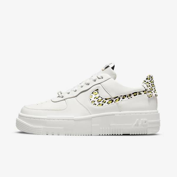 Women\'s Nike Air Force 1 Pixel SE Sneakers Light Lemon / Black | NK690XLP