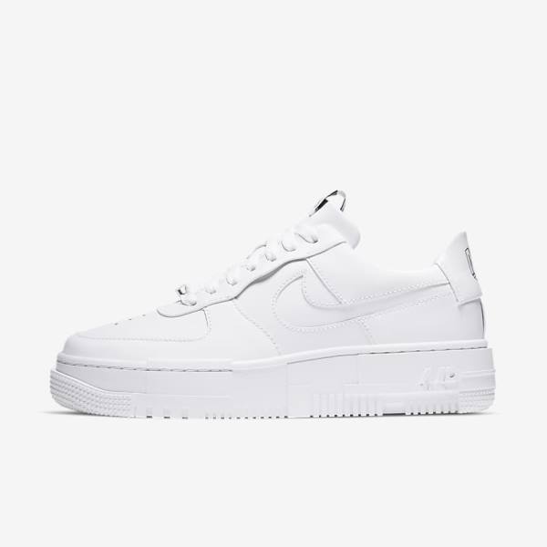 Women\'s Nike Air Force 1 Pixel Sneakers White / Black / White | NK312KJO