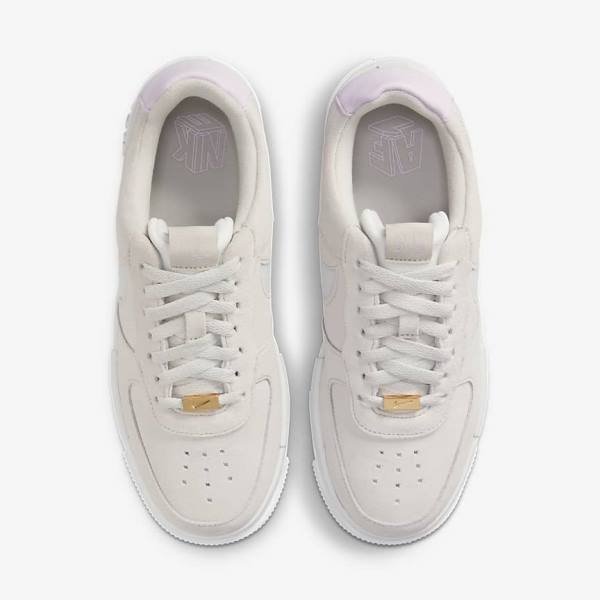 Women's Nike Air Force 1 Pixel Sneakers White / Light Beige / Pink | NK568WNI