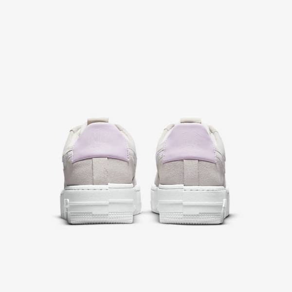 Women's Nike Air Force 1 Pixel Sneakers White / Light Beige / Pink | NK568WNI