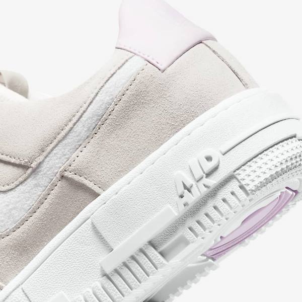 Women's Nike Air Force 1 Pixel Sneakers White / Light Beige / Pink | NK568WNI