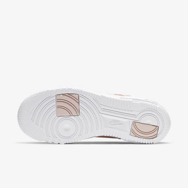 Women's Nike Air Force 1 Pixel Sneakers Beige / Black / White | NK782LBP