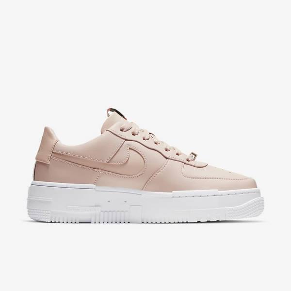 Women's Nike Air Force 1 Pixel Sneakers Beige / Black / White | NK782LBP