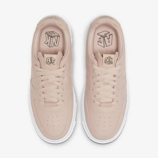 Women's Nike Air Force 1 Pixel Sneakers Beige / Black / White | NK782LBP