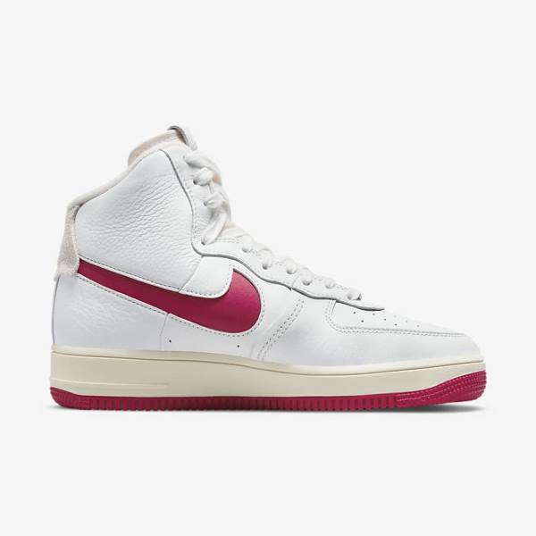 Women's Nike Air Force 1 Sculpt Sneakers White / Red | NK186EHZ