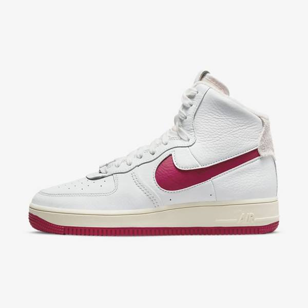 Women\'s Nike Air Force 1 Sculpt Sneakers White / Red | NK186EHZ