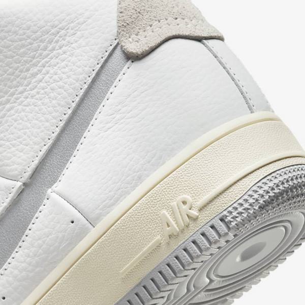 Women's Nike Air Force 1 Sculpt Sneakers White / Silver | NK624HLM