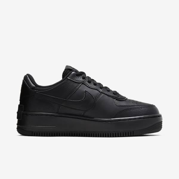 Women's Nike Air Force 1 Shadow Sneakers Black | NK213MSN