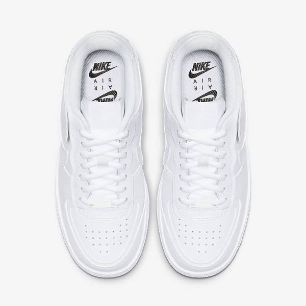 Women's Nike Air Force 1 Shadow Sneakers White | NK478BOL