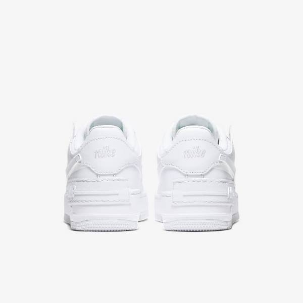 Women's Nike Air Force 1 Shadow Sneakers White | NK478BOL