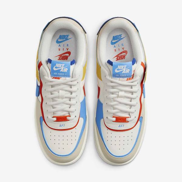 Women's Nike Air Force 1 Shadow Sneakers Royal / Orange / Blue | NK645QKT