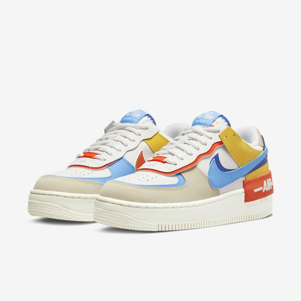 Women's Nike Air Force 1 Shadow Sneakers Royal / Orange / Blue | NK645QKT