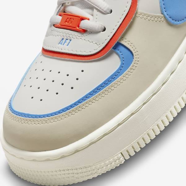 Women's Nike Air Force 1 Shadow Sneakers Royal / Orange / Blue | NK645QKT