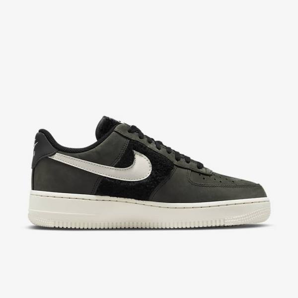 Women's Nike Air Force 1 Sneakers Black / Light Beige | NK016FVK