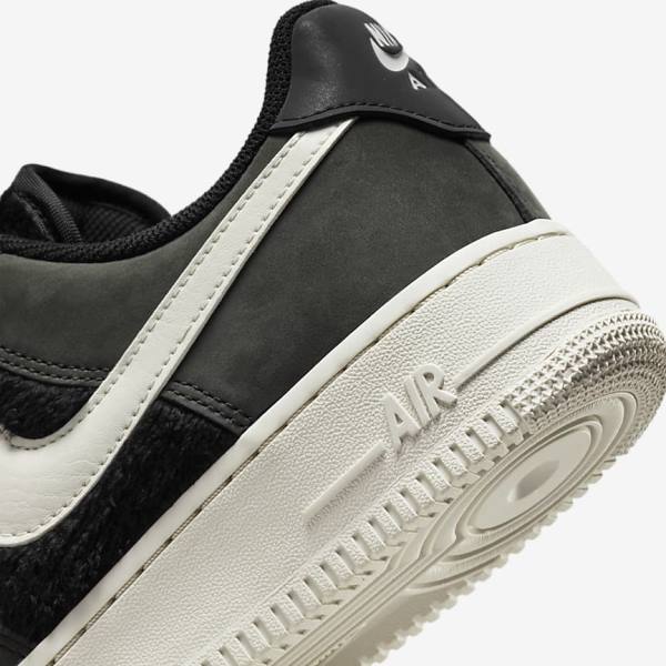 Women's Nike Air Force 1 Sneakers Black / Light Beige | NK016FVK