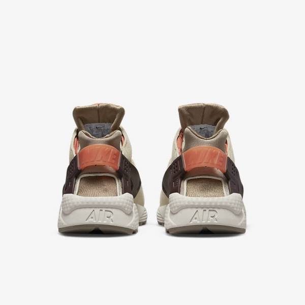 Women's Nike Air Huarache SP Sneakers Khaki / Burgundy | NK619SIP