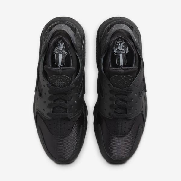 Women's Nike Air Huarache Sneakers Black / Dark Grey | NK157GPY