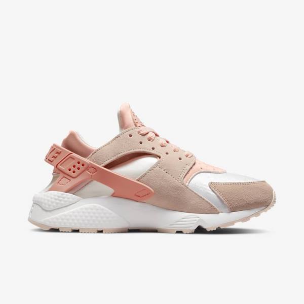 Women's Nike Air Huarache Sneakers White / Khaki Grey / Light | NK187TEA