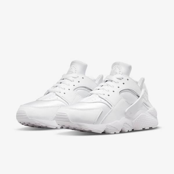 Women's Nike Air Huarache Sneakers White / Platinum | NK491GZF