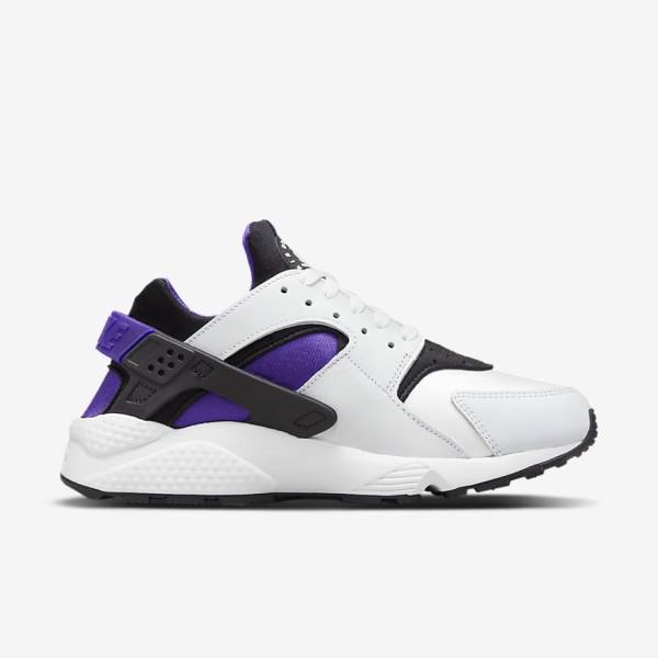 Women's Nike Air Huarache Sneakers White / Purple / Black | NK614SGJ