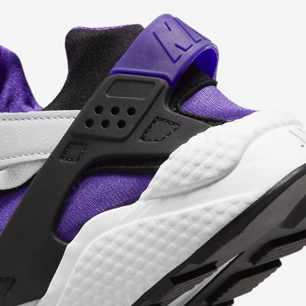 Women's Nike Air Huarache Sneakers White / Purple / Black | NK614SGJ