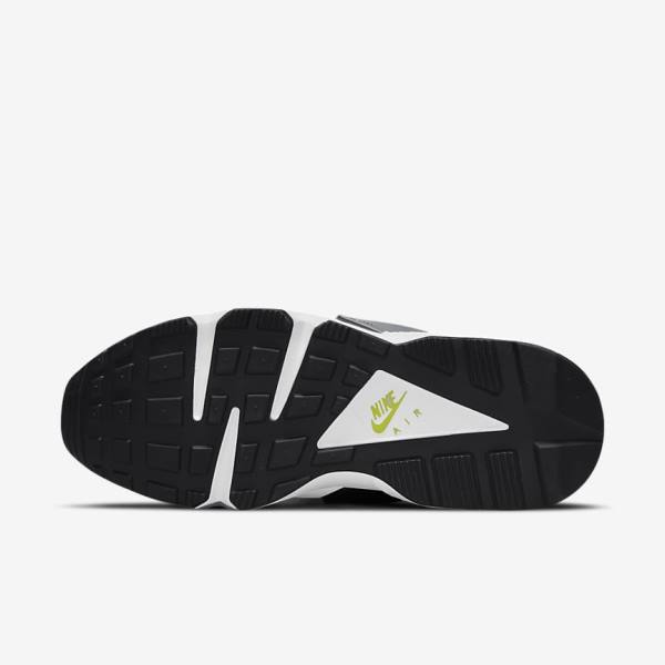 Women's Nike Air Huarache Sneakers White / Black / Yellow | NK631SCZ