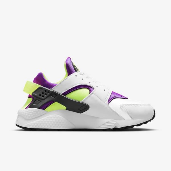 Women's Nike Air Huarache Sneakers White / Black / Yellow | NK631SCZ