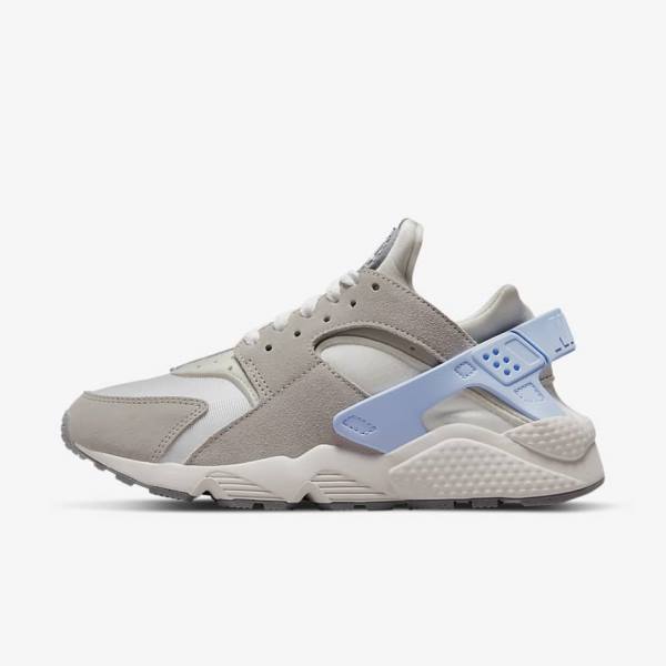 Women\'s Nike Air Huarache Sneakers White / Grey | NK796RWH