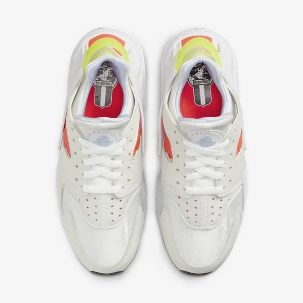 Women's Nike Air Huarache Sneakers White / Light Red / Black | NK804UBS