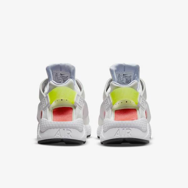 Women's Nike Air Huarache Sneakers White / Light Red / Black | NK804UBS