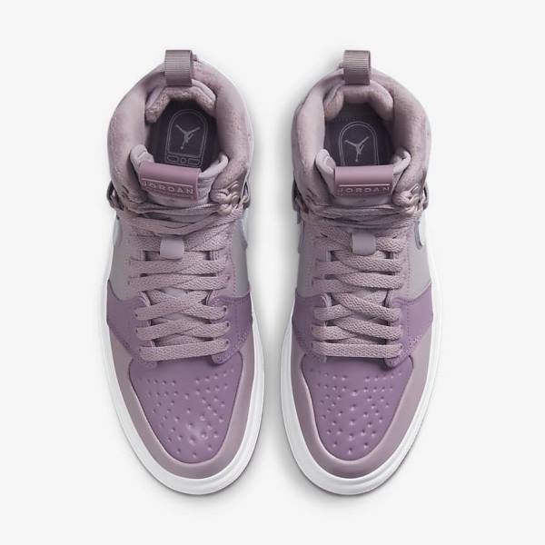 Women's Nike Air Jordan 1 Acclimate Jordan Shoes Purple / Grey / White | NK395AMX