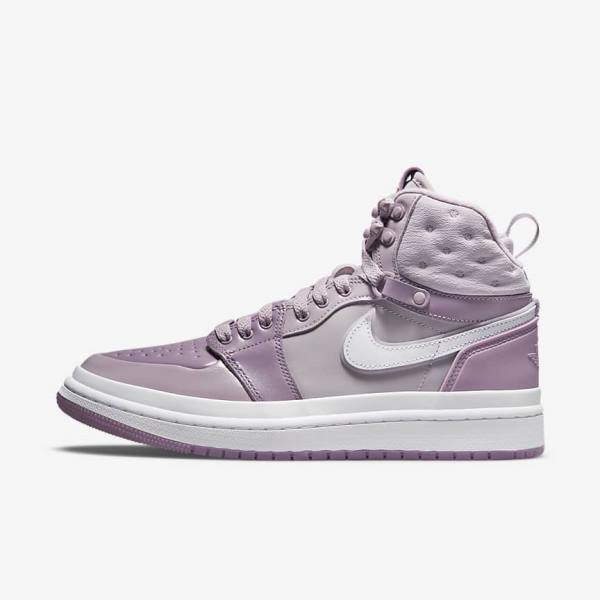 Women\'s Nike Air Jordan 1 Acclimate Jordan Shoes Purple / Grey / White | NK395AMX