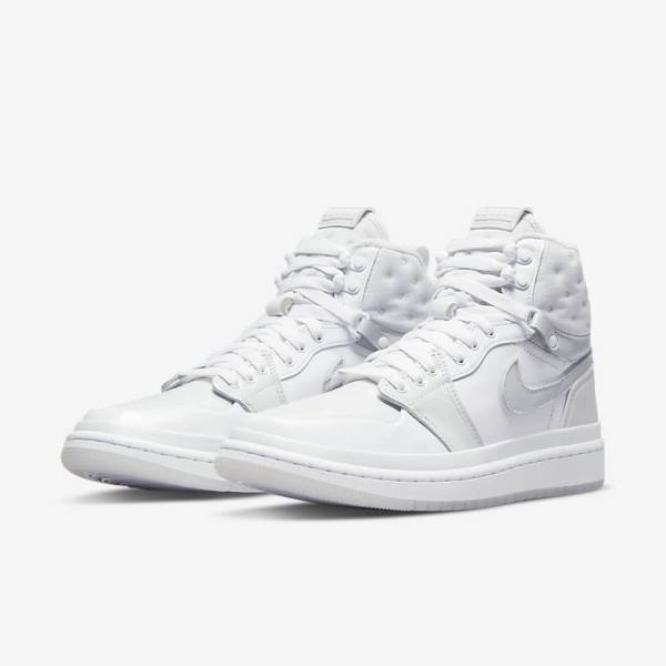 Women's Nike Air Jordan 1 Acclimate Jordan Shoes White / Grey | NK549RGU