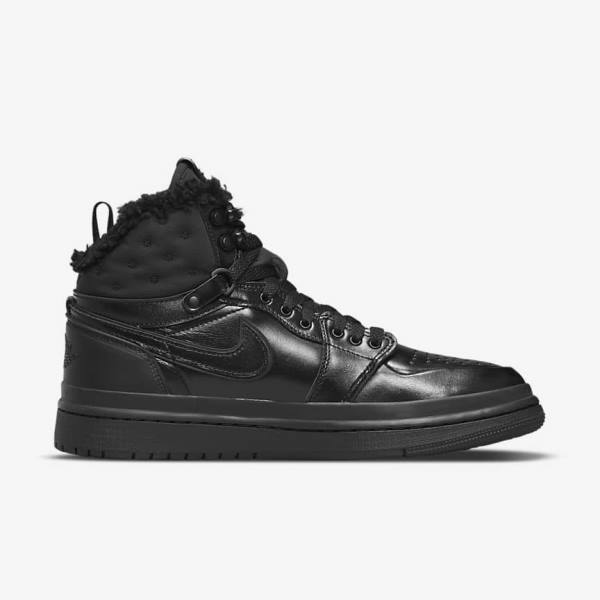 Women's Nike Air Jordan 1 Acclimate Jordan Shoes Black / White | NK782BIK