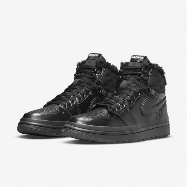 Women's Nike Air Jordan 1 Acclimate Jordan Shoes Black / White | NK782BIK