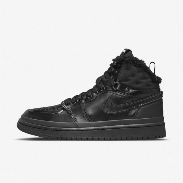 Women\'s Nike Air Jordan 1 Acclimate Jordan Shoes Black / White | NK782BIK