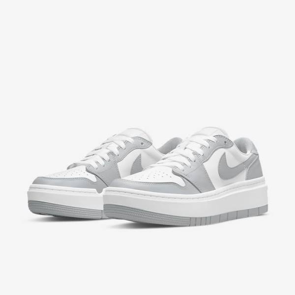 Women's Nike Air Jordan 1 Elevate Low Sneakers White / Grey | NK561FZN